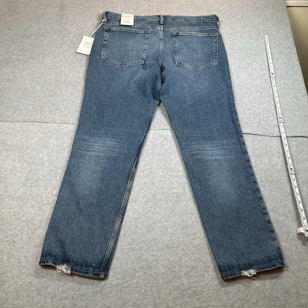 Free Assembly Modern Straight Jeans Men's 38x30(29) Mid Wash Stretch‎ NWT